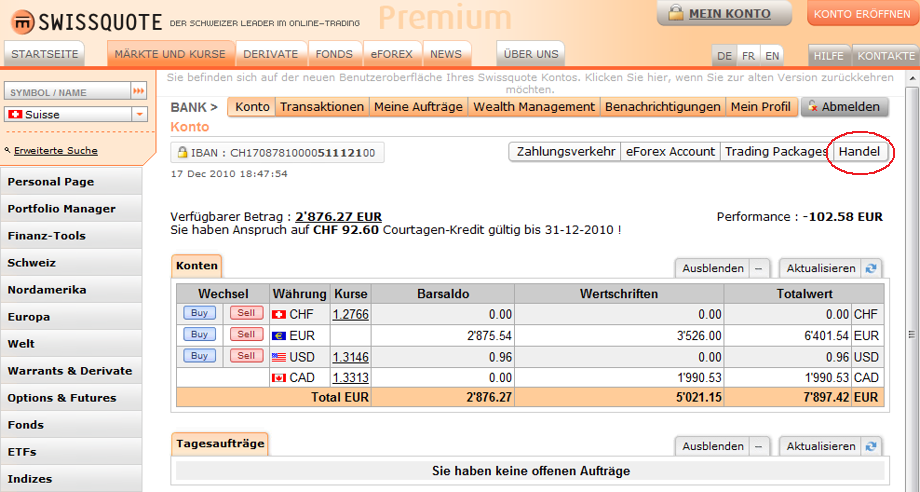 Handelsplattform